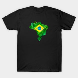 Brazil Map T-Shirt